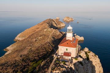 Lightouse on the remote island of Palagruža in Croatian Adriatic