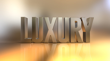 3d word banner made for advertising. 3d rendering - illustration