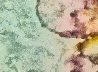 Colorful oil and watercolor background for creating unique products and decorate original prints. Rough beautiful pattern. Grunge scratched template.