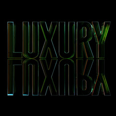 3d word banner made for advertising. 3d rendering - illustration