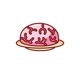 candy of halloween on white background