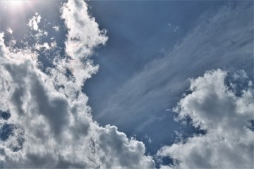 blue sky with white clouds