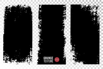 Texture set. Vertical backgrounds. Monochrome abstract textured surfaces for design.