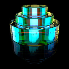 Podium stand. Ideal for commercial advertising. 3d rendering - illustration