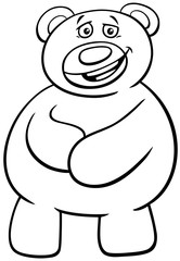 teddy bear cartoon character coloring book