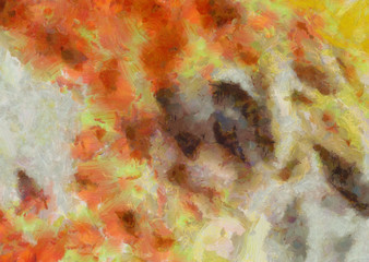 Obraz na płótnie Canvas Colorful scratched grunge texture. Dry oil strokes background. Design pattern.