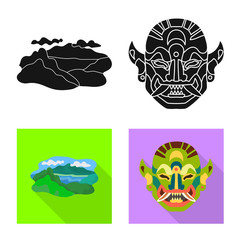 Vector illustration of and travel logo. Set of and traditional vector icon for stock.