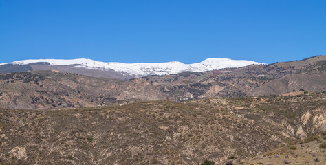 mountainous landscape of the Alpujarra (Spain)