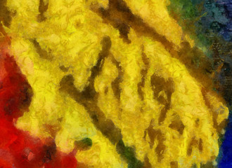 Abstract art painted texture background. Textured oil strokes and splashes on canvas. Simple creativity pattern for design. Close up macro palette in mixed colors. Original grunge backdrop.