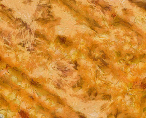 Colorful scratched grunge texture. Dry oil strokes background. Design pattern.