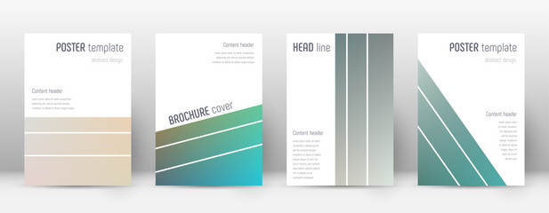 Flyer layout. Geometric terrific template for Broc