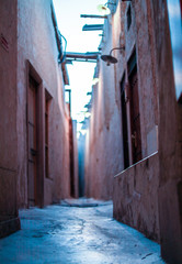 narrow street in old town