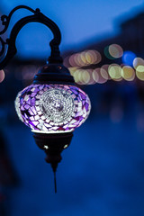 old oil lamp on the wall