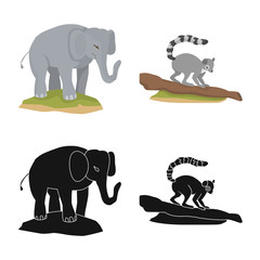 Isolated object of nature and fun icon. Set of nature and entertainment stock vector illustration.
