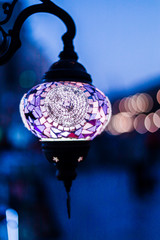 old lamp on a background