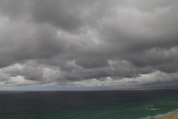 Clouds over the sea
