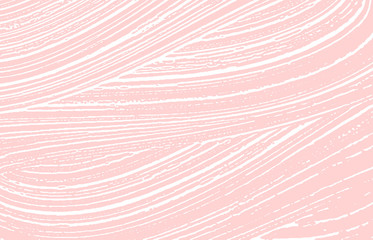 Grunge texture. Distress pink rough trace. Glamoro