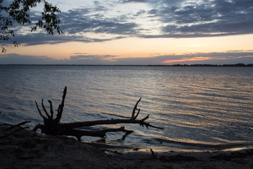summer sunset chiconteague bay