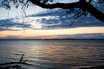 summer sunset chiconteague bay