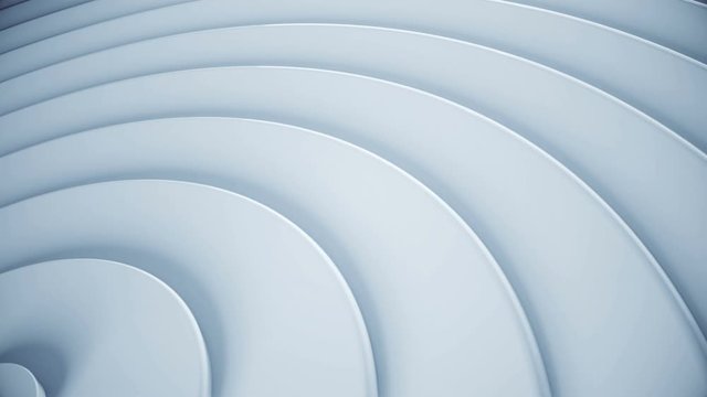 3d render radial sector with circles rising form the corner. Abstract video background for business presentation. Simple geometric wave pattern. Seamless loop.