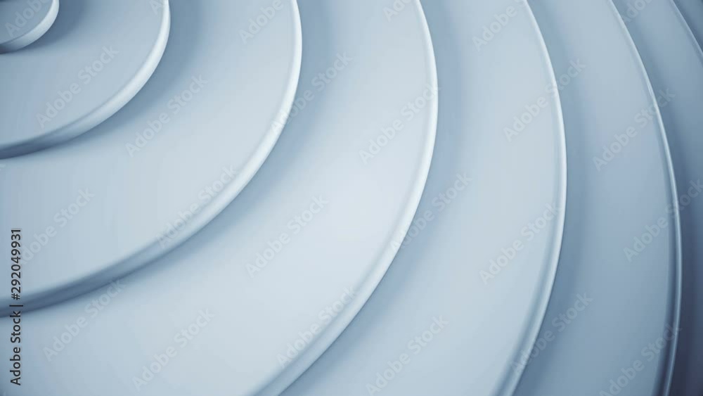 Poster 3d render circles minimal pattern. technology abstract background for video presentation. futuristic