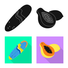 Vector design of and travel icon. Collection of and traditional vector icon for stock.