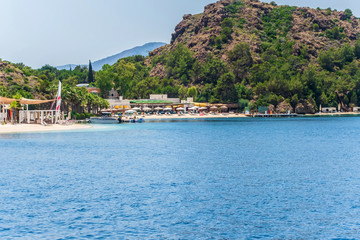 Fototapeta premium Aegean sea landscape resort beach Turkey