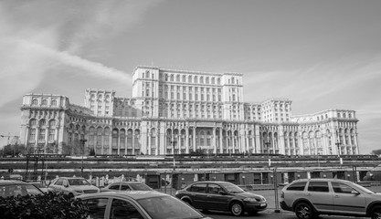 The Palace of the Parliament in Bucharest, Romania.
