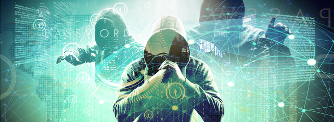 Hacker - Cyber Kriminalität - obrazy, fototapety, plakaty