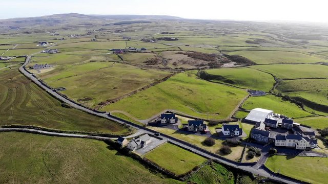 Irish landscape country roads
