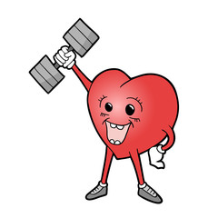gym heart illustration