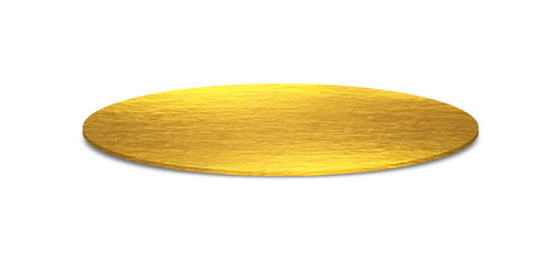 Golden metal plates