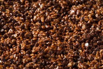 Homemade Chocolate Rice Crispy Treats