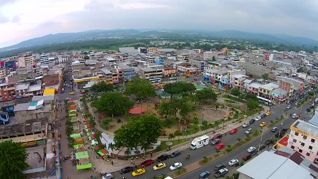 Vista aerea de parque infantil Roberto Luis Cervantes