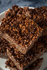 Homemade Chocolate Rice Crispy Treats