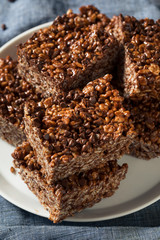 Homemade Chocolate Rice Crispy Treats