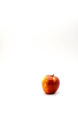 isolated apple on a white background for book or poster