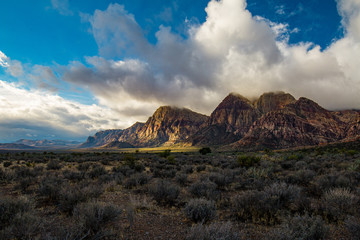 Sun Rays At Red Rock
