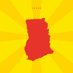 Ghana Vector Map