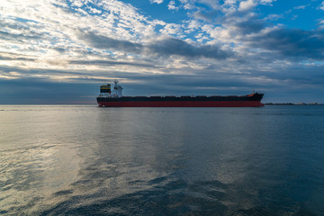 cargo ship in the sea