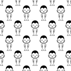 pattern of boy disguised of vampire