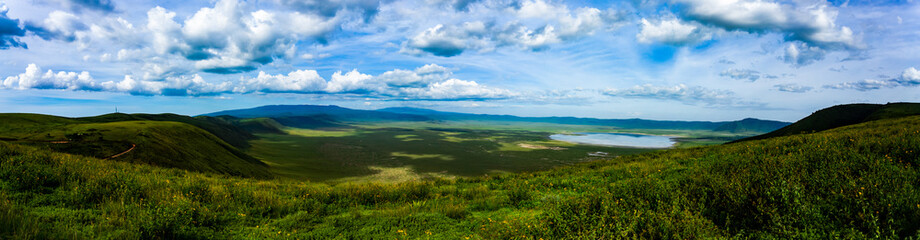 Fototapeta na wymiar Ngorongoro Crater Panorama