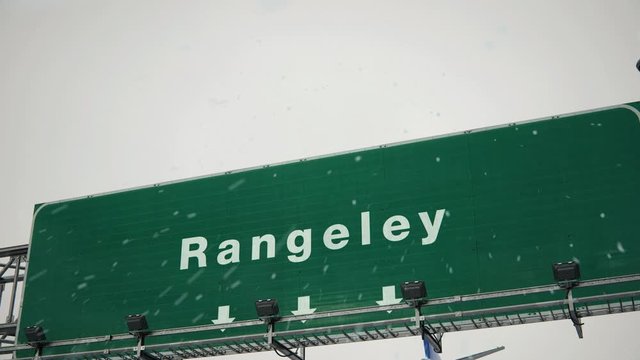 Airplane Landing Rangeley in Christmas