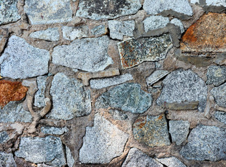 old stone wall of stones