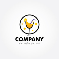 cocktail and bar logo