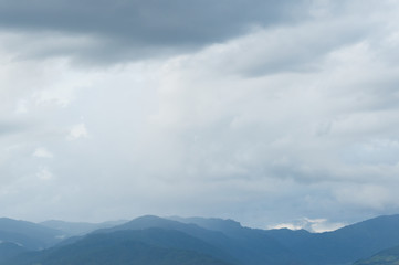 Landscape sea of fog at the mountains, Thailand