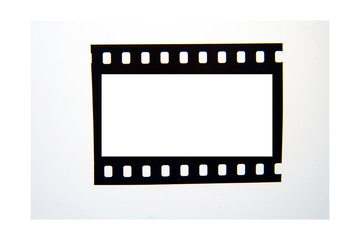 (35 mm.) film frame.With white space.film camera.