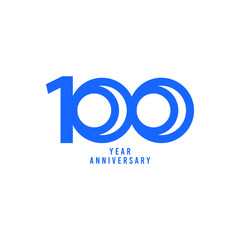 Obraz premium 100 Years Anniversary Vector Template Design Illustration