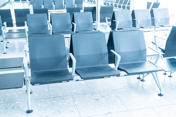 empty chair in airport