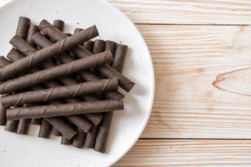 chocolate wafers stick roll
